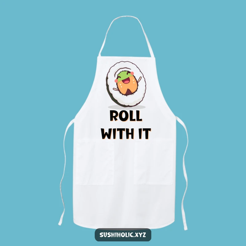 Funny Sushi Roll Apron: Joyful Chef for Culinary Adventures