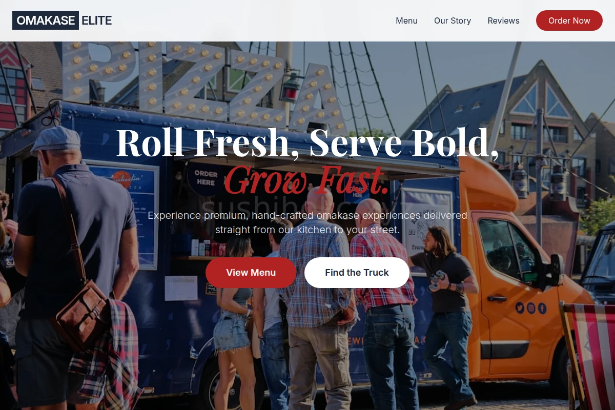 Minimalist Food Truck