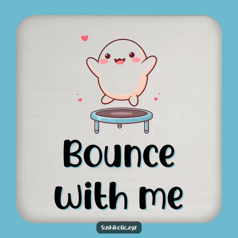 Funny Mochi Trampoline Coaster: Protect Surfaces with Bouncing Character Fun, Ideal Gift