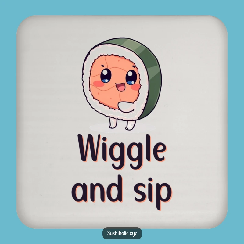 Funny Tuna Sushi Coaster Set - Playful Protection, Hilarious Foodie Gift