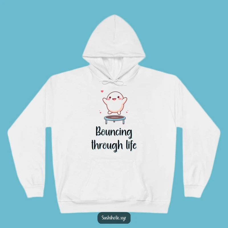 Funny Mochi Trampoline Hoodie: Cozy Bouncing Character Sweatshirt, Amazing Comedic Gift Idea