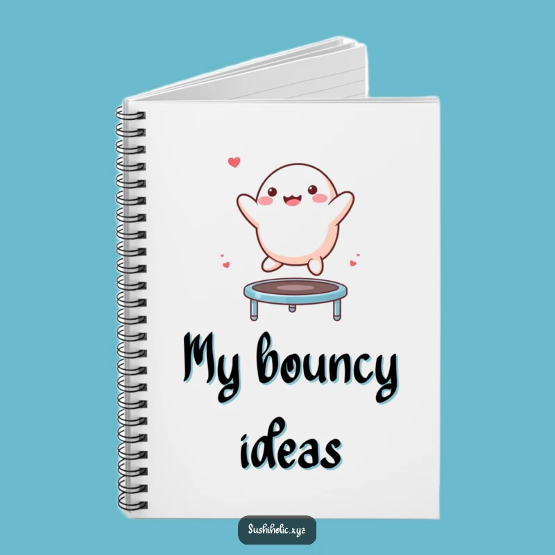 Funny Mochi Trampoline Notebook: Journal Bouncing Character Pages, Perfect Comedic Gift